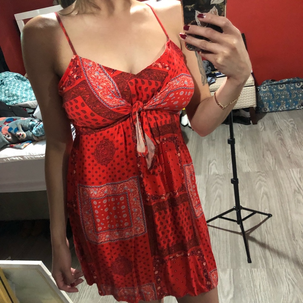 Red dress